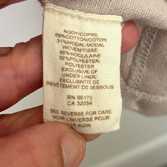 Free People distressed double breasted jacket cream blush size M BIN M - Picture 5 of 9